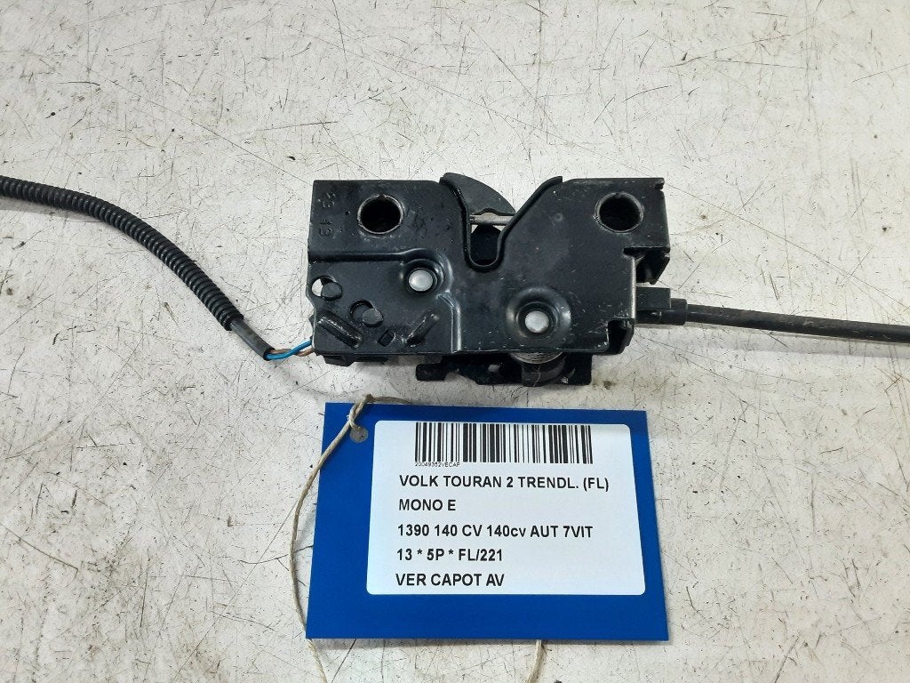 SERRURE CAPOT Volkswagen Touran (1T3) (01-2010/05-2015), Volkswagen, Mevr. I. Hauben, Utilisé, Rue de l'Espoir 34 34
4030  GRIVEGNÉE, BE