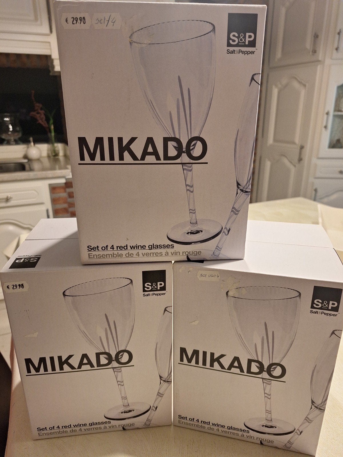 Glazen mikado ., Ophalen