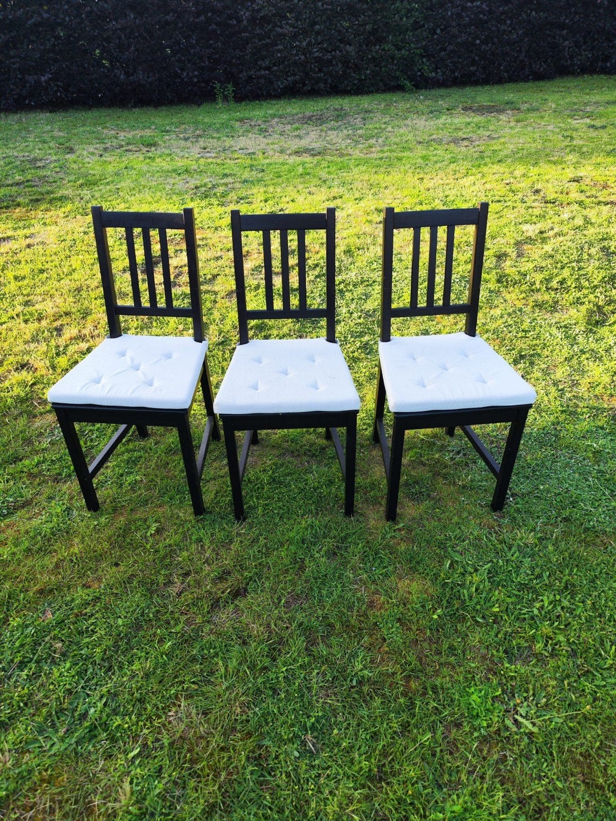 Chaises Ikea (3x) 10 euros chacune, Maison & Meubles, Enlèvement, Comme neuf, Noir, Trois