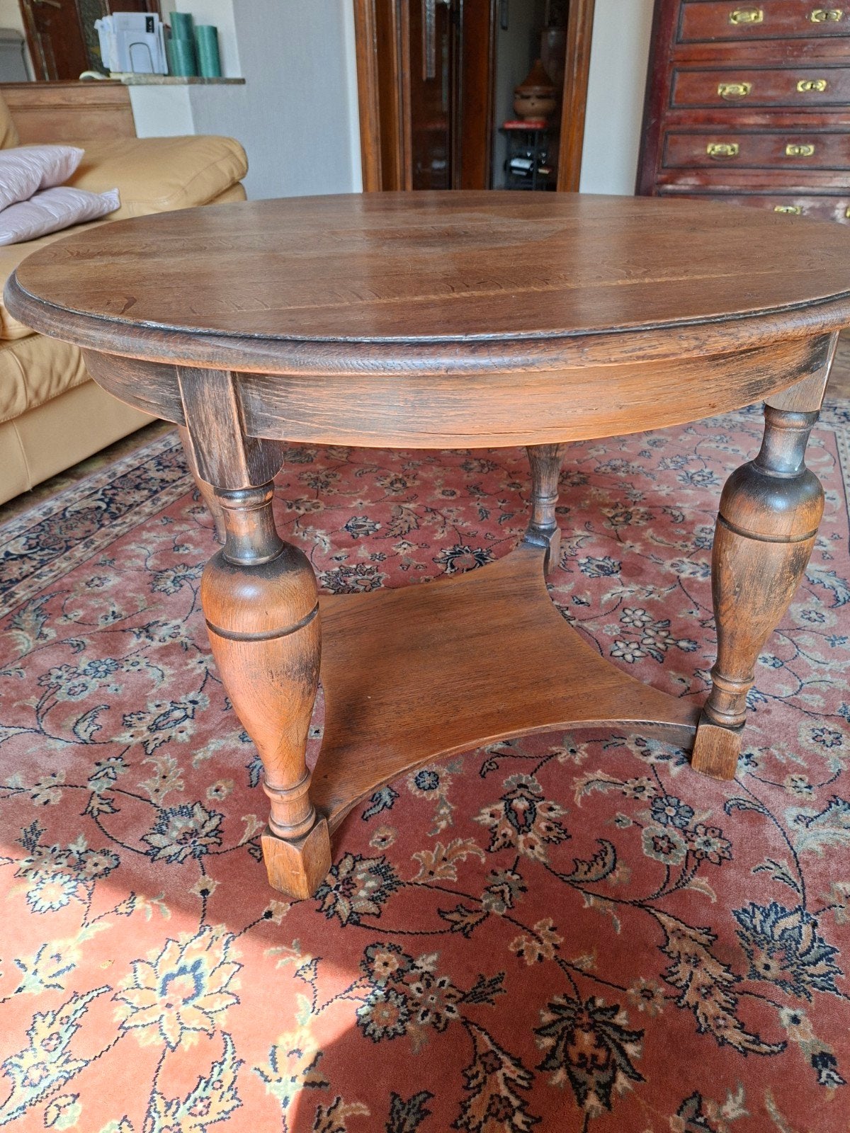 klassieke eiken salontafel, Ophalen