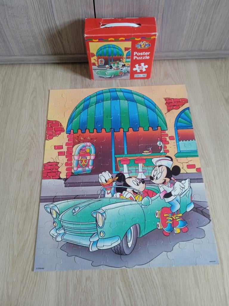 Puzzle d'affiches 80 pièces, Enlèvement ou Envoi, Plus de 50 pièces, Comme neuf, 4 à 6 ans