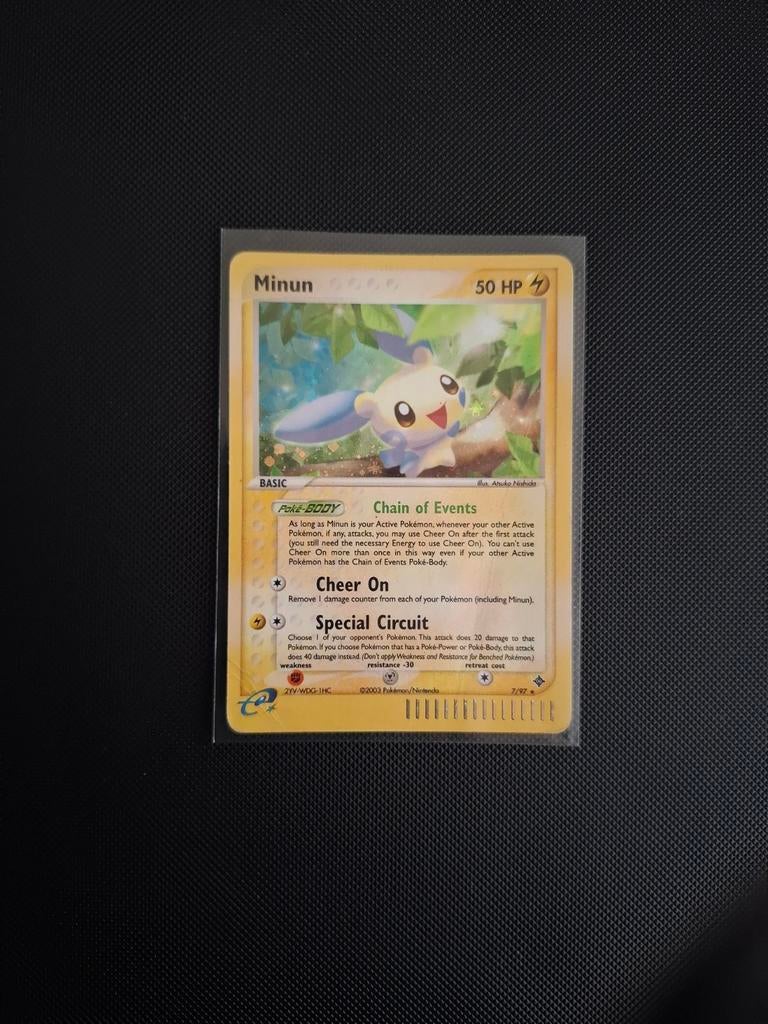Minun pokemon kaart E-series, Hobby en Vrije tijd, Verzamelkaartspellen | Magic the Gathering, Ophalen of Verzenden
