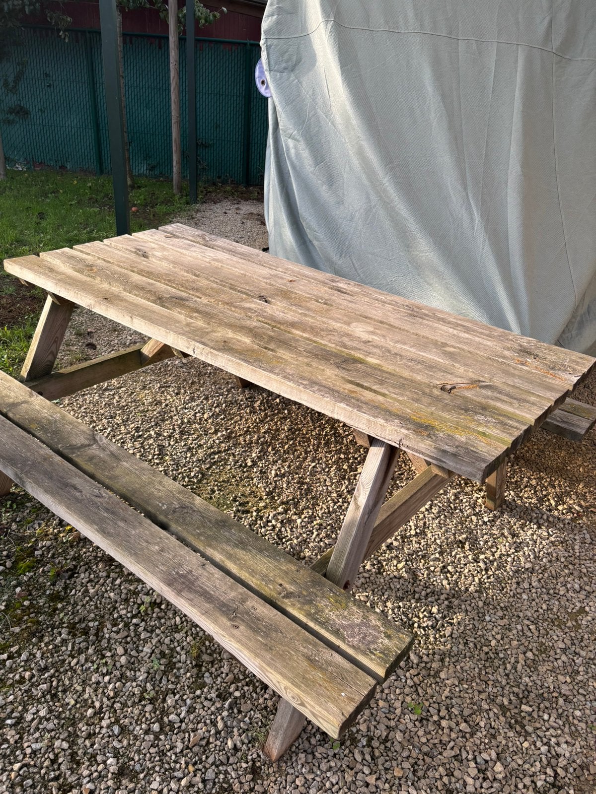 Houten bank, Tuin en Terras, Ophalen, Gebruikt, Rechthoekig, Hout