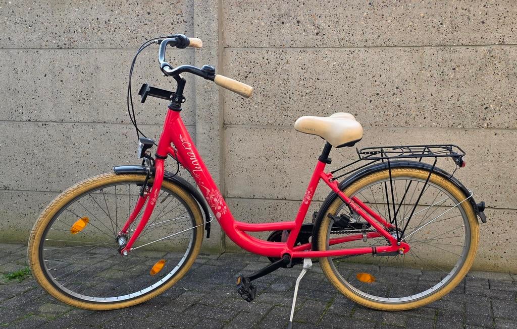 roze Crown damesfiets / meisjesfiets – Shimano Nexus 3, Ophalen, Versnellingen