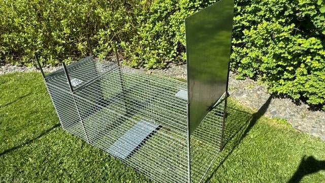 Cage piège pour blaireau/renard 150 x 60 x  57 cm, Animaux & Accessoires, Enlèvement ou Envoi, Comme neuf
