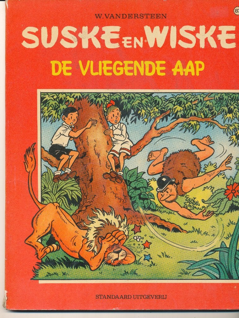 87 Suske en Wiske 1968 - De vliegende aap ( 1' druk ), Livres, BD, Enlèvement ou Envoi, Willy Vandersteen, Une BD, Utilisé