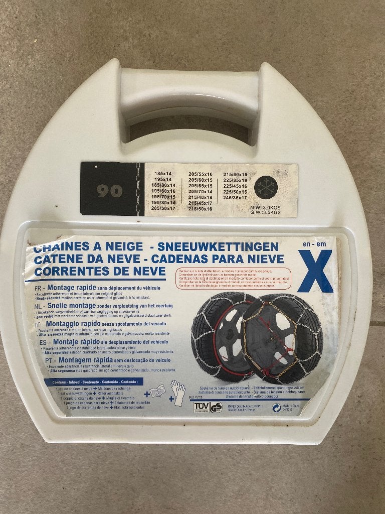 Chaînes à neige, Enlèvement, Utilisé