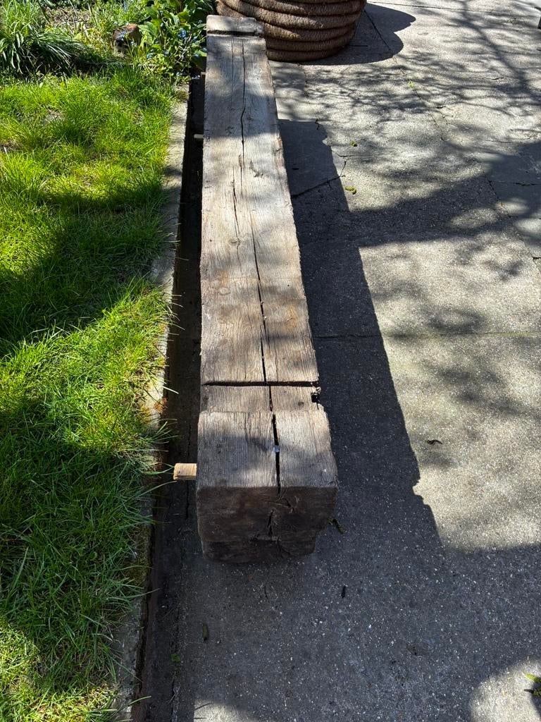Eiken balken, Ophalen, Gebruikt, 250 cm of meer, Balken