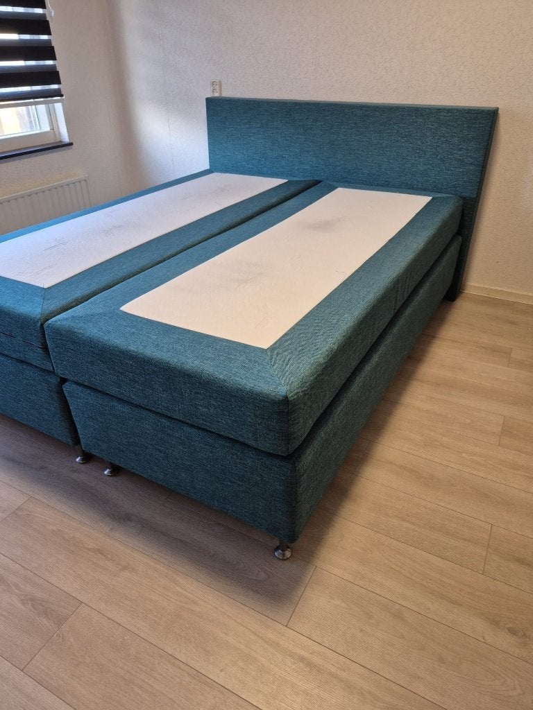 Bezorging is mogelijk 160x200 zgan complete boxspring bed, Ophalen of Verzenden, Zo goed als nieuw, 200 cm, 160 cm
