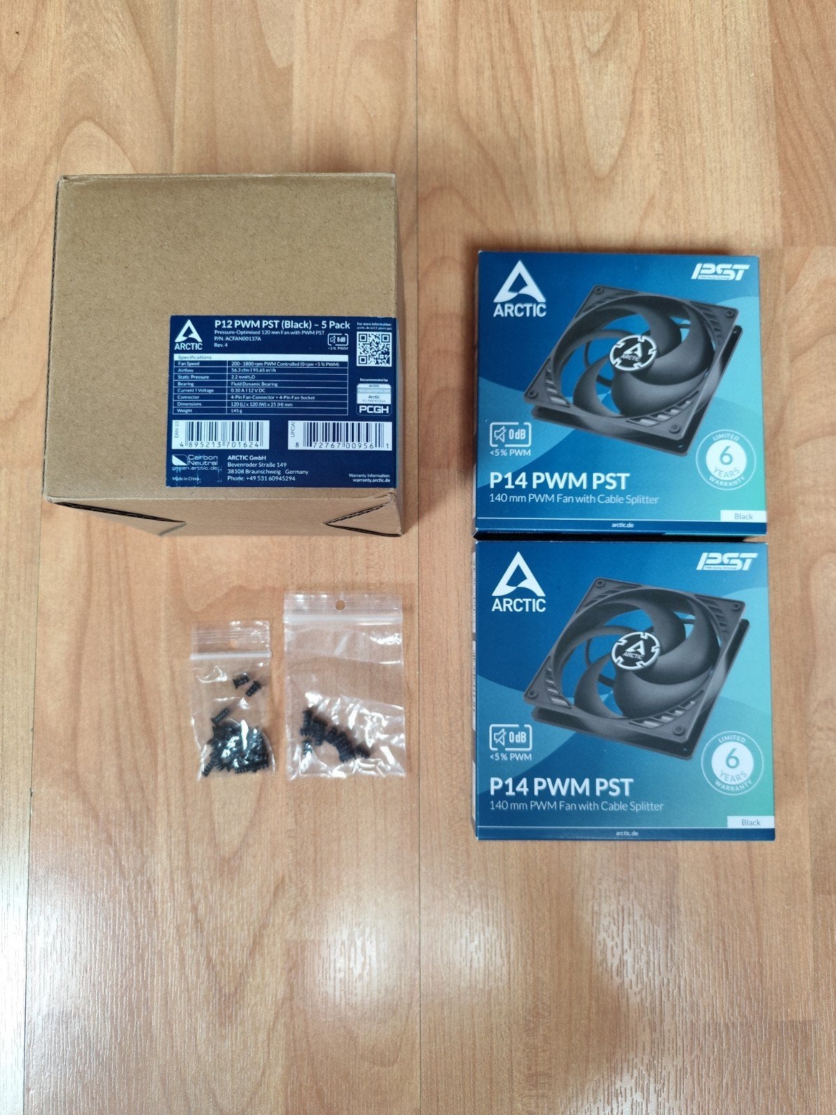 Arctic P12/P14 PWM PST-ventilatorpakket + garantie, Ophalen of Verzenden, Zo goed als nieuw