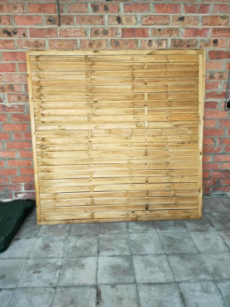 Vlechtscherm, Tuin en Terras, Ophalen, Zo goed als nieuw, Hout, Sierhekwerk