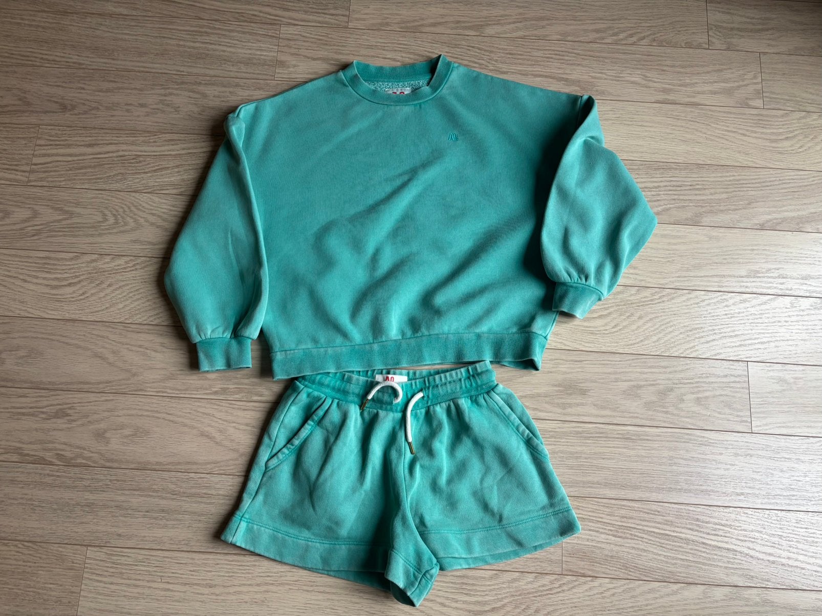 Groene set American Outfiters, Kinderen en Baby's, Kinderkleding | Maat 140, Verzenden, Gebruikt, Meisje, Setje