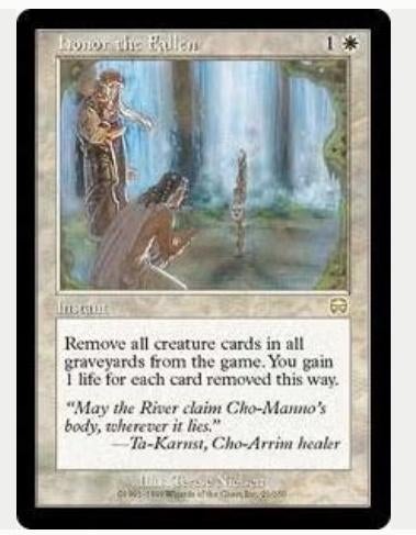 Honor the Fallen - MMQ - MTG - LP, Enlèvement ou Envoi