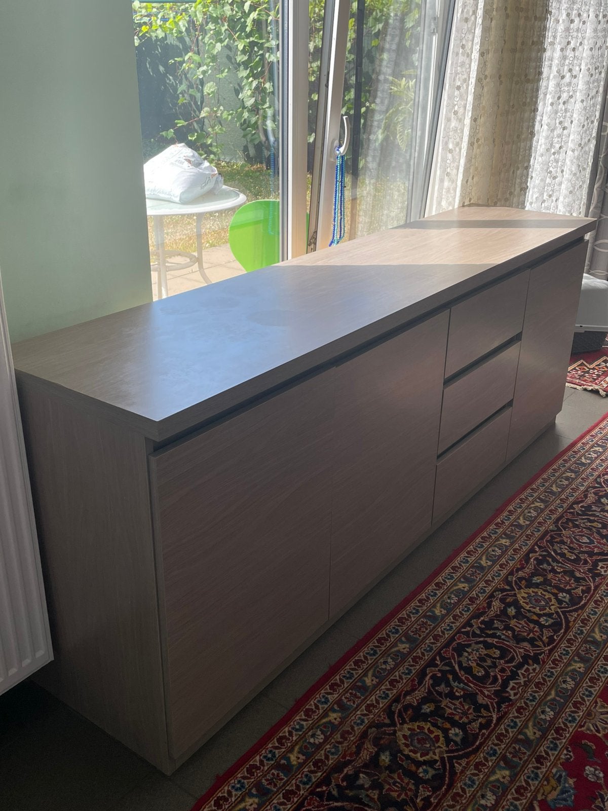 Modern dressoir / sideboard, Ophalen, 50 tot 100 cm, Zo goed als nieuw, Overige materialen