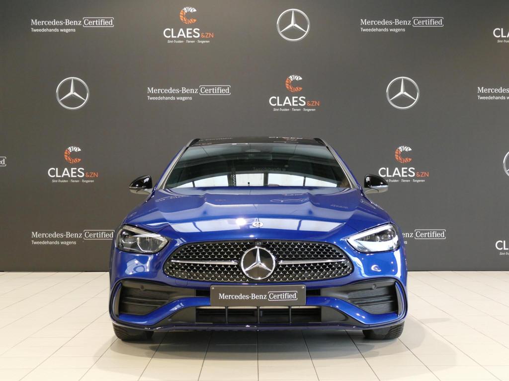 Mercedes-Benz C-klasse Break 200d AMG Line DOS 7876, Auto's, Mercedes-Benz, Automaat, 1780 kg, Zwart, 4 cilinders