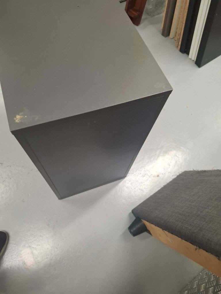 Bureau complet IKEA - Caisson ALEX gris + Plateau + 2 pieds, Maison & Meubles, Bureaux, Utilisé, Bureau d'ordinateur, IKEA, Métal