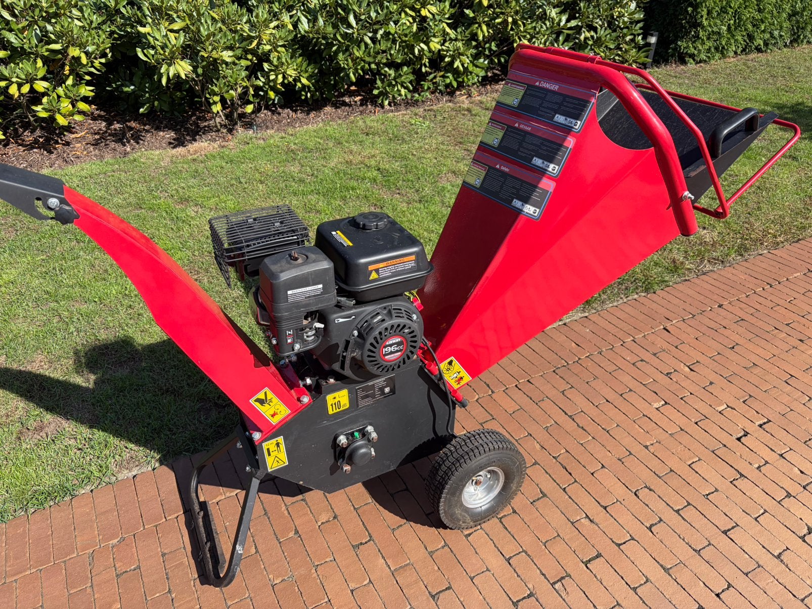 Hakselaar Loncin Motor 196cc, Tuin en Terras, Ophalen, Zo goed als nieuw, Benzine