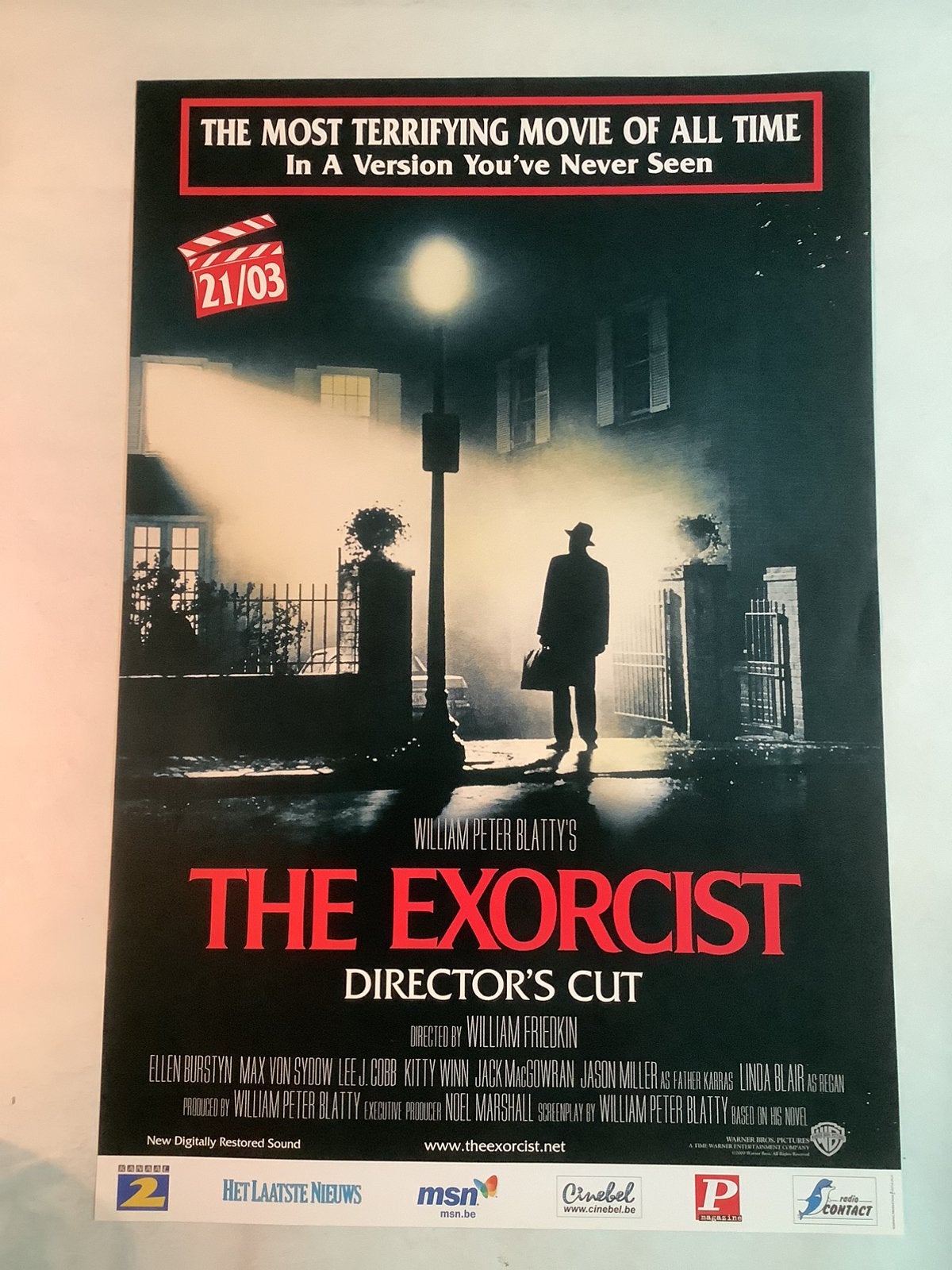 EXORCIST   Filmposter   40-60 cm    Used, Ophalen, Zo goed als nieuw
