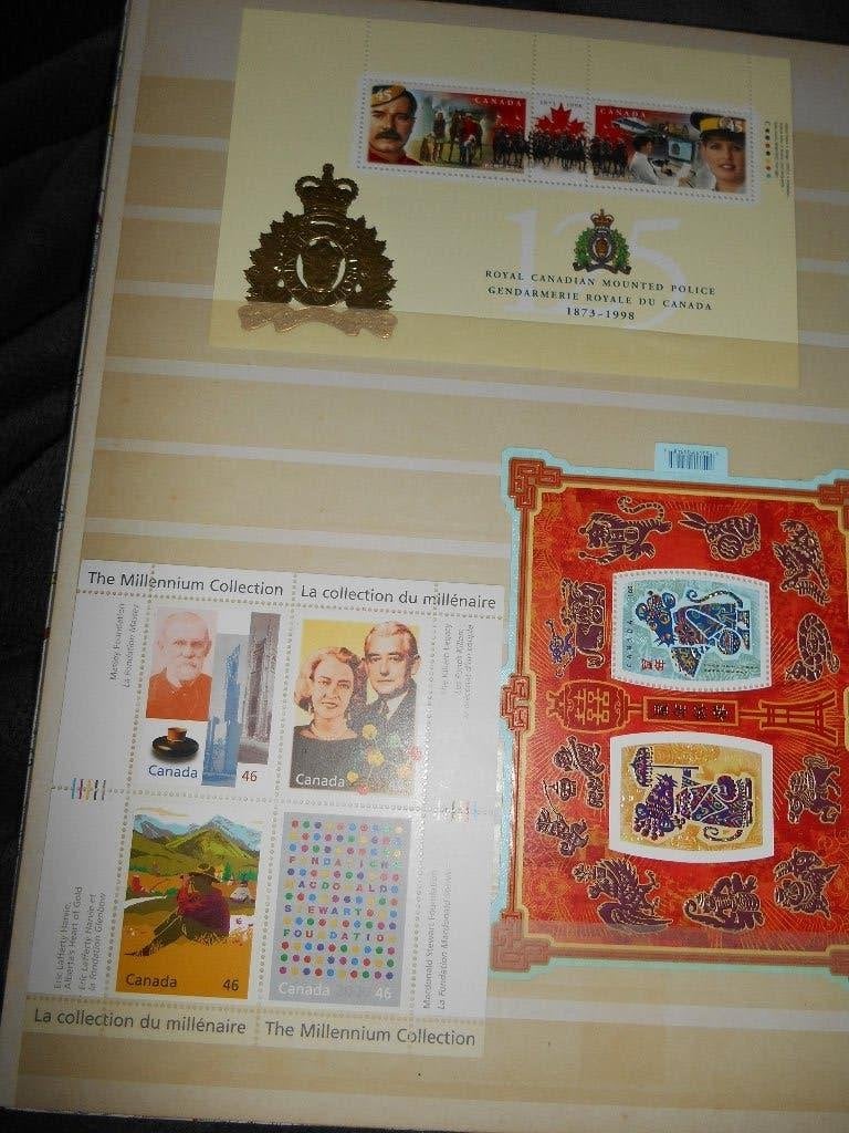 Lot de 3 feuillet Timbre du Canada, Enlèvement ou Envoi