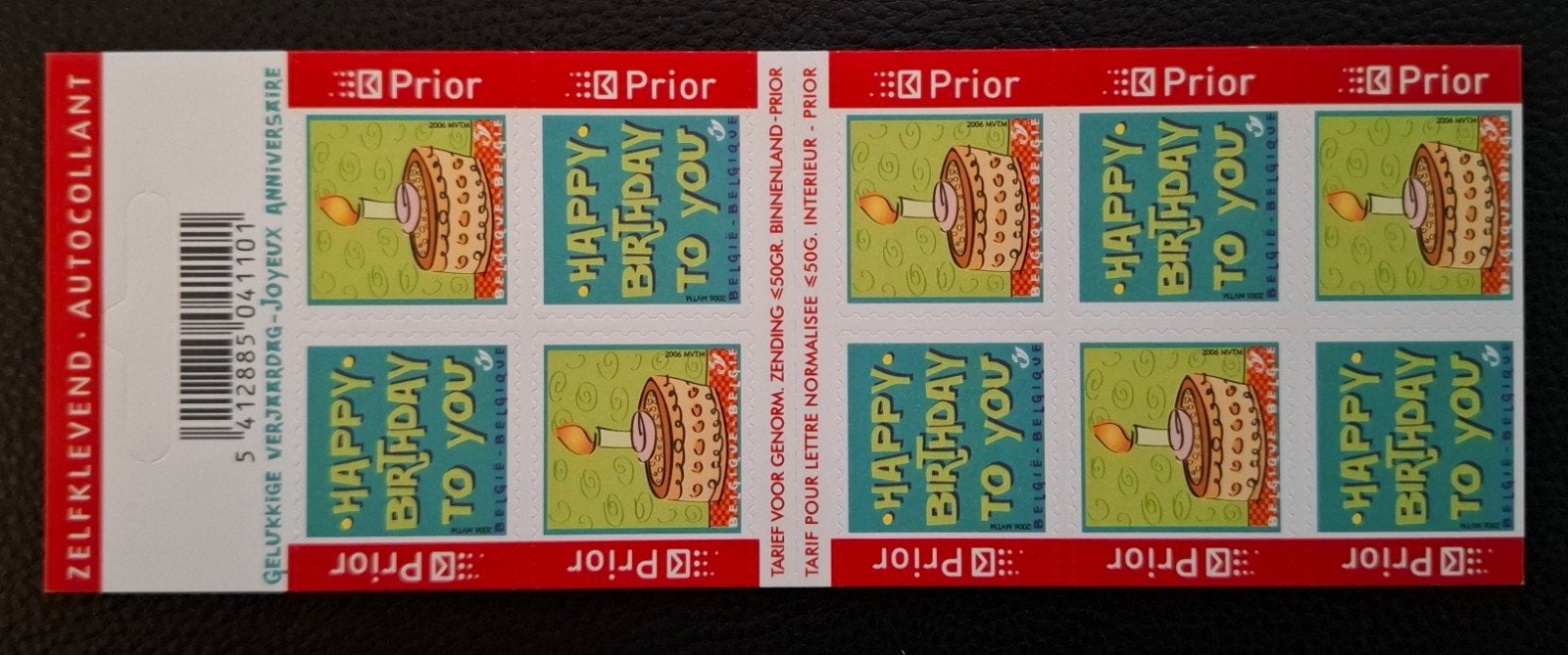 Belgique : COB 3587/88-B69 ** Happy birthday 2006., Sans timbre, Neuf, Enlèvement ou Envoi, Non oblitéré