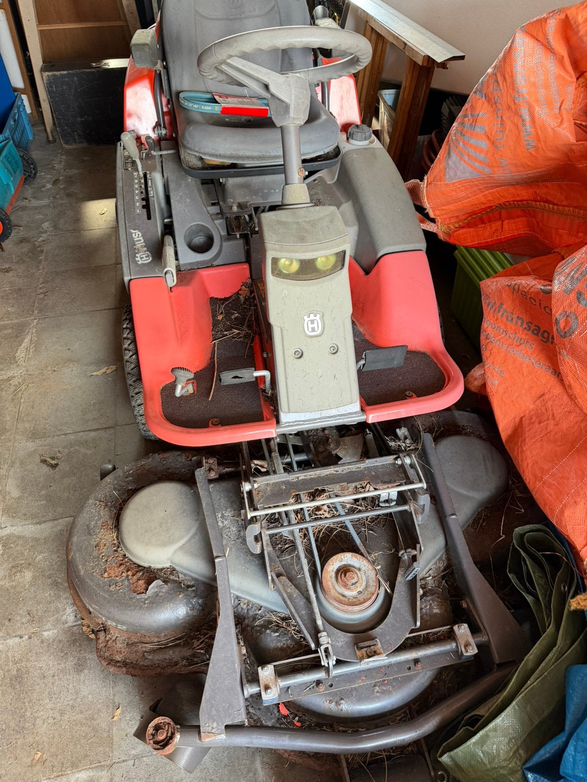 Husqvarna zitmaaier, Ophalen, Gebruikt, Elektrische starter, 90 tot 120 cm