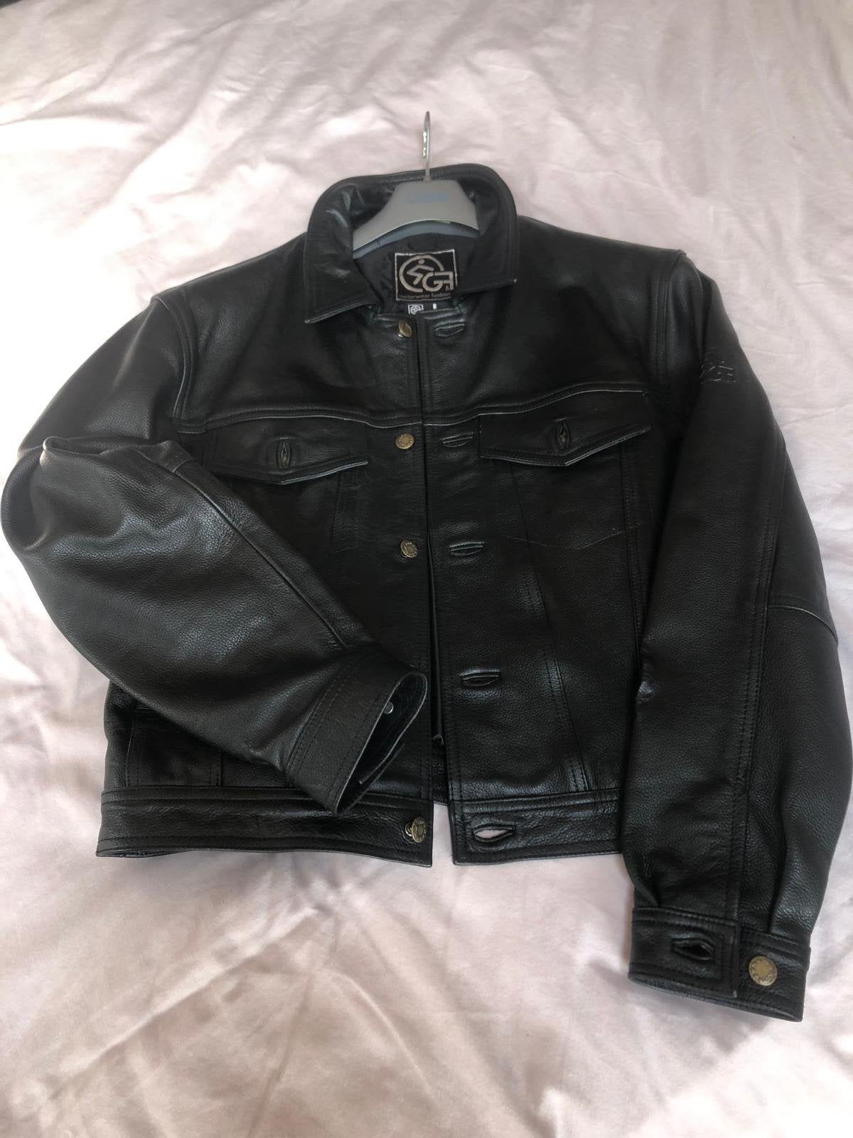 Lederen moto jas, Verzenden, Jas | leer