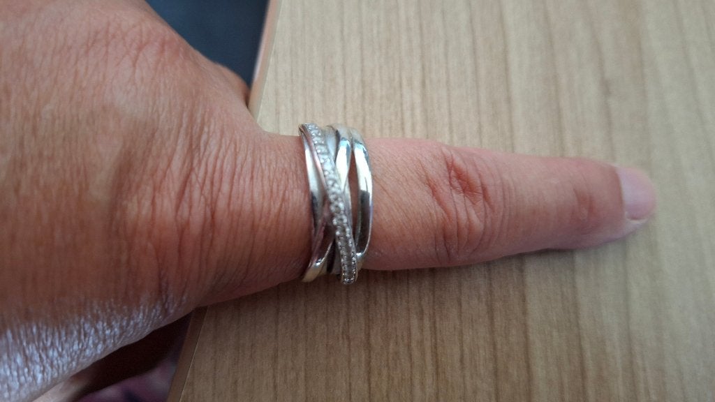 Zilveren ring Ti Sento Milano, Bijoux, Sacs & Beauté, Enlèvement ou Envoi, Comme neuf, Argent, Femme