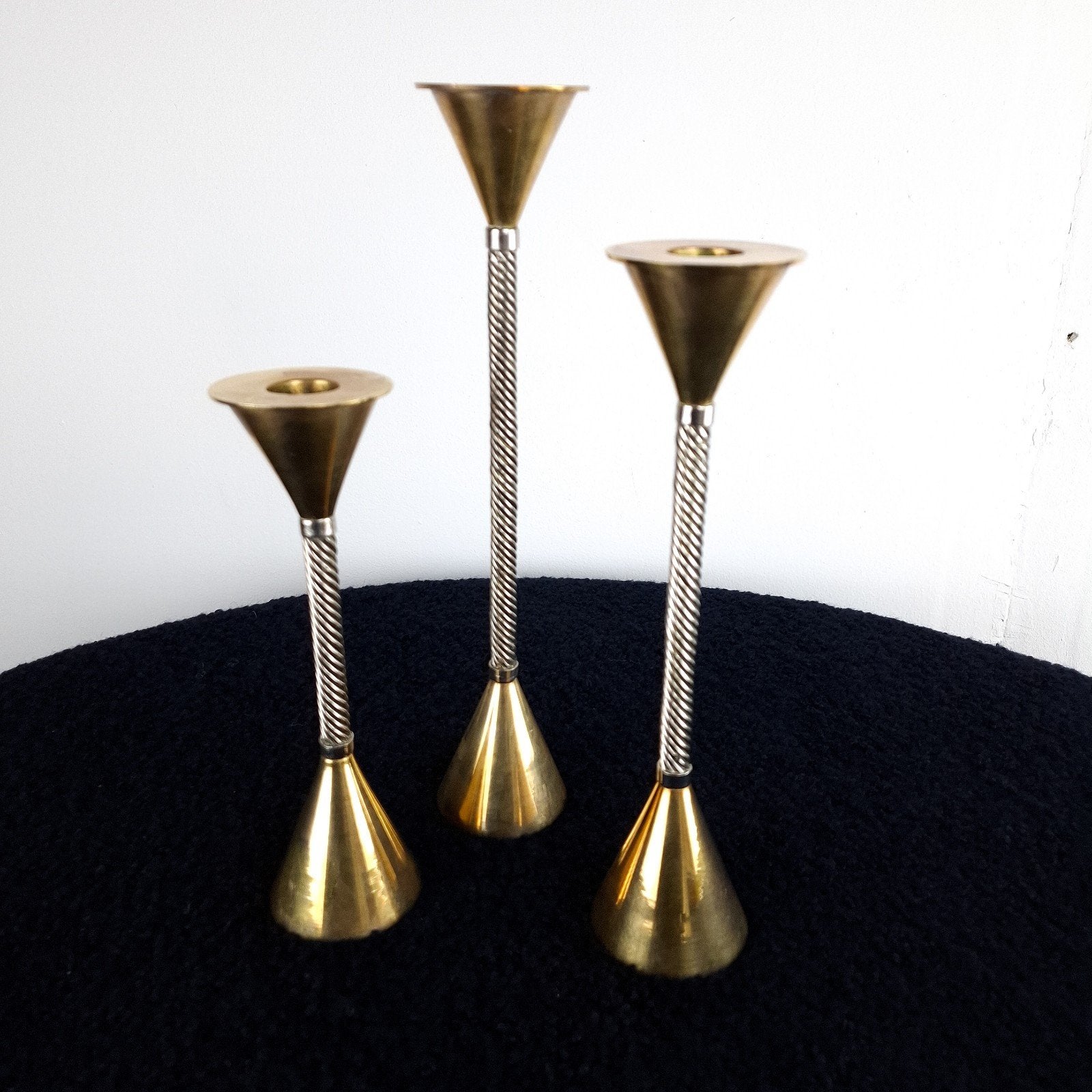 Vintage Memphis kandelaars set van 3 jaren 80, Ophalen of Verzenden