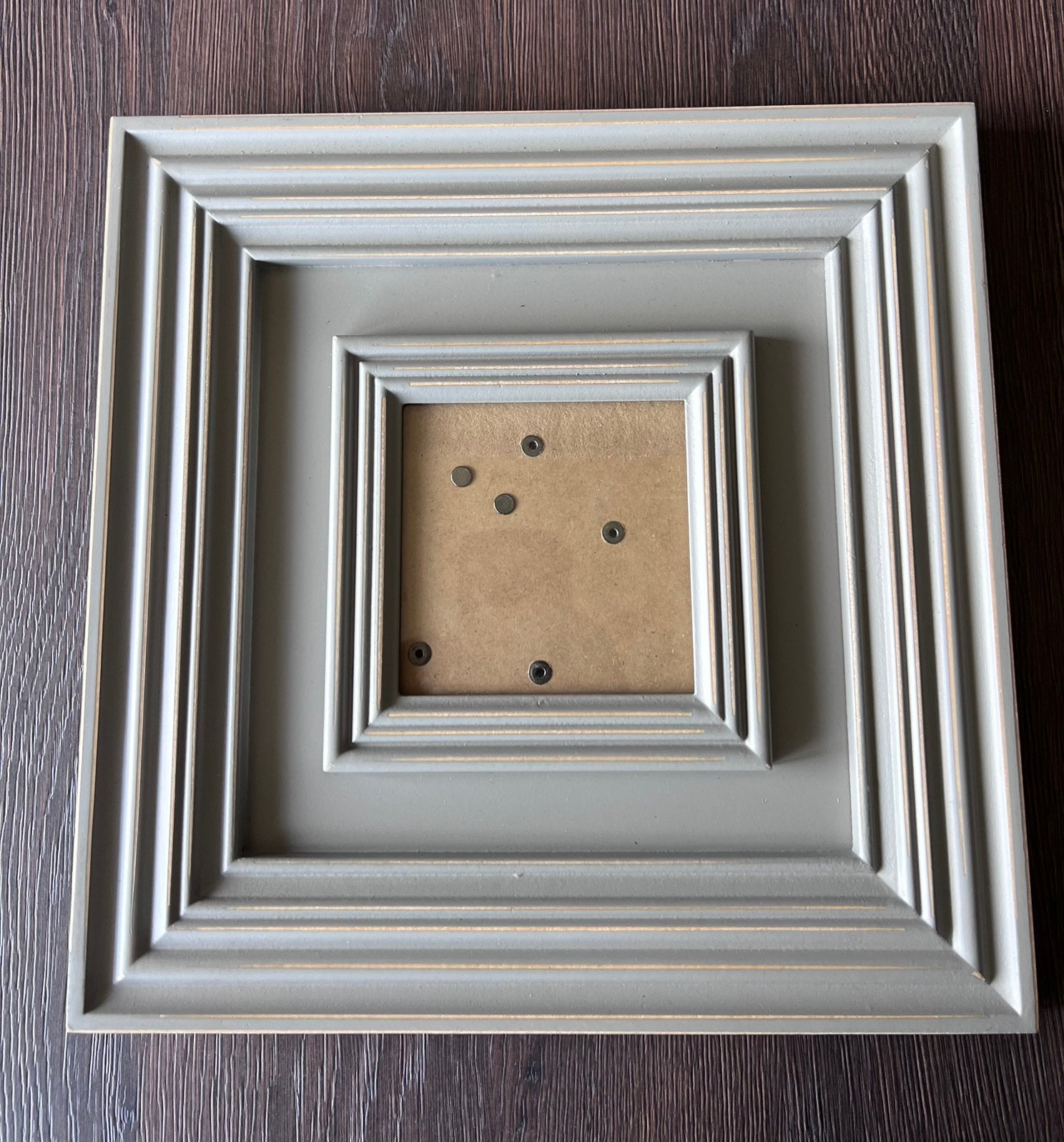 Vierkant fotokader 28  28 cm – J-line, Huis en Inrichting, Ophalen of Verzenden, Zo goed als nieuw, 28 cm, Hangend