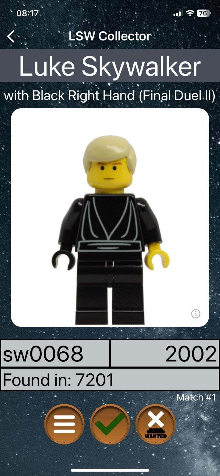 Minifigs Lego Star Wars PARTIE 5, Neuf, Lego, Accessoires inclus, Minifigurine