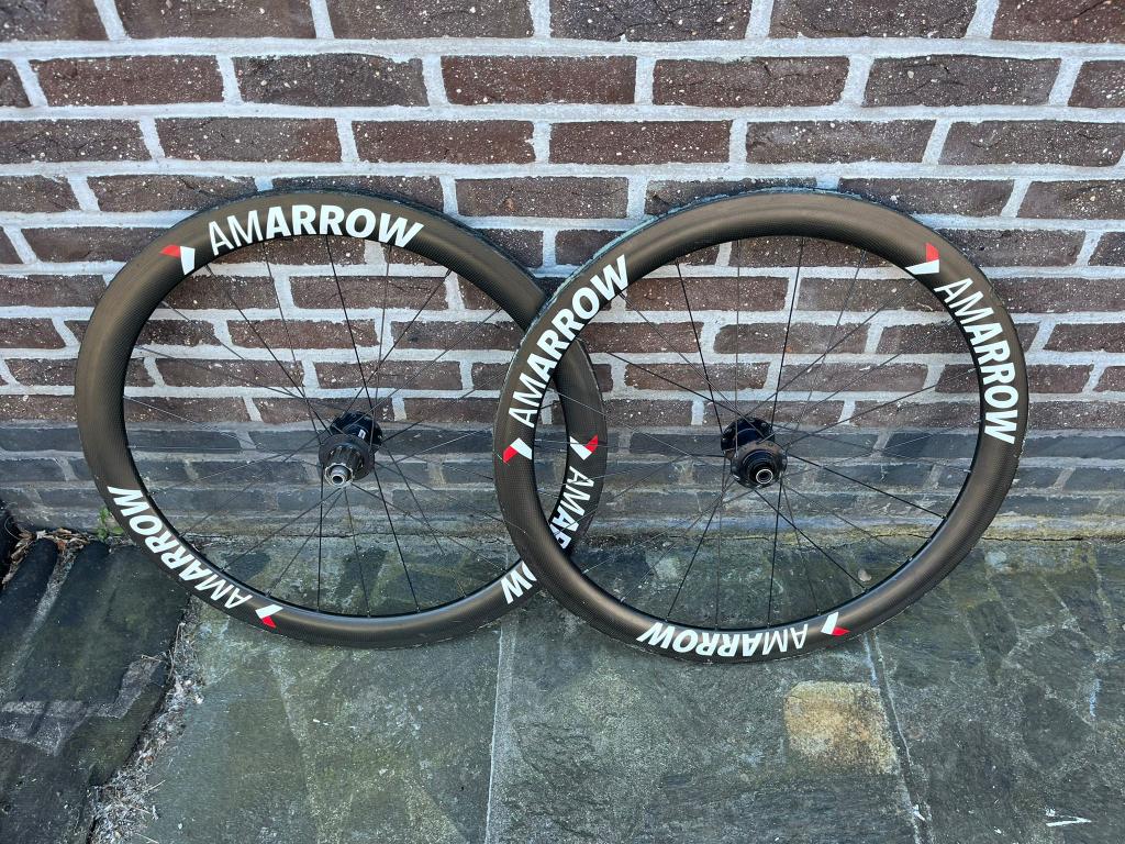 Ensemble de roues en carbone Aarrow pour tubes, Vélos & Vélomoteurs, Vélos Pièces, Overige merken, Enlèvement, Utilisé, Carbone