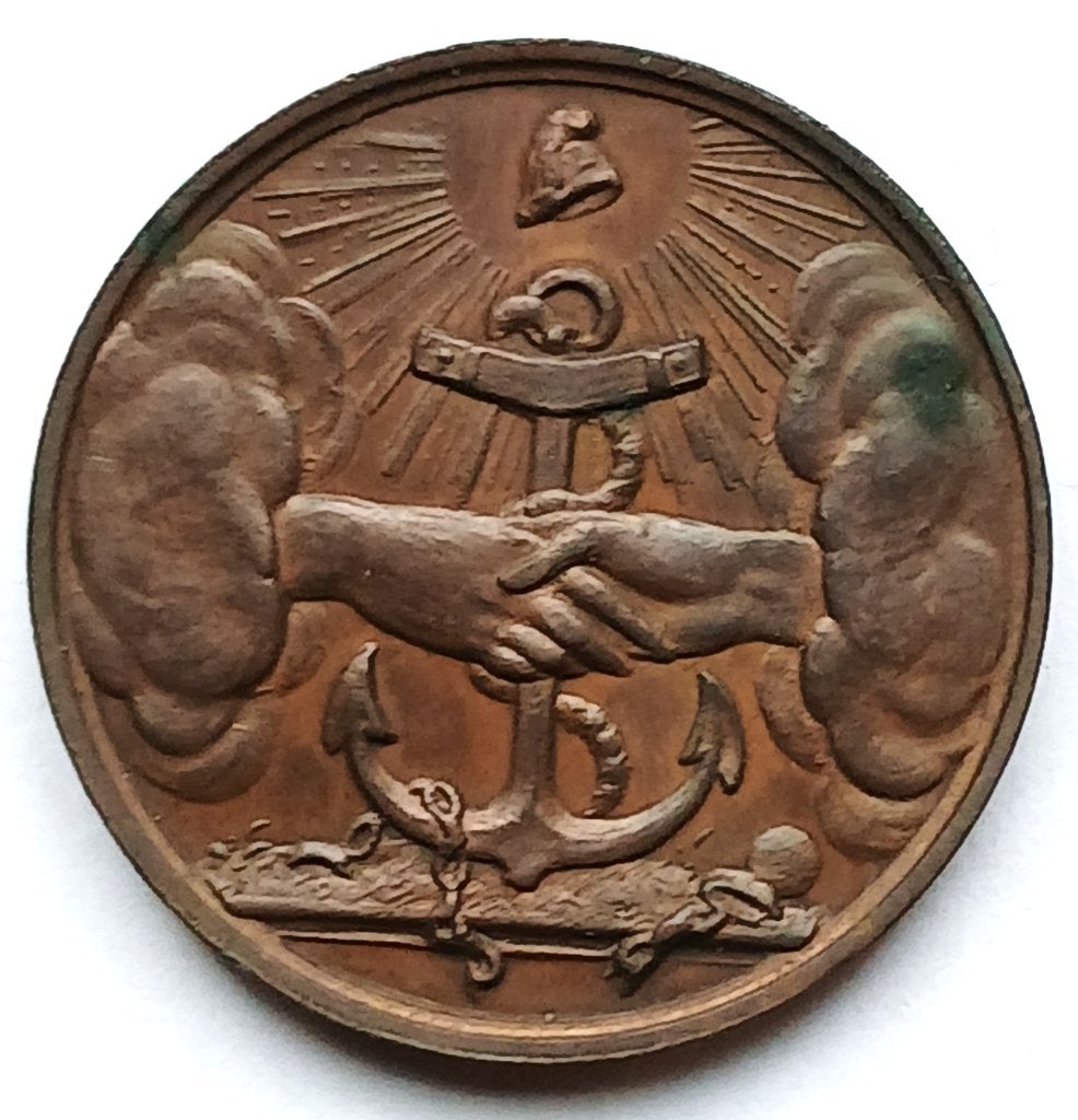 medaille 1833 les belges aux polonais - herdenking revolutie, Ophalen of Verzenden, Brons