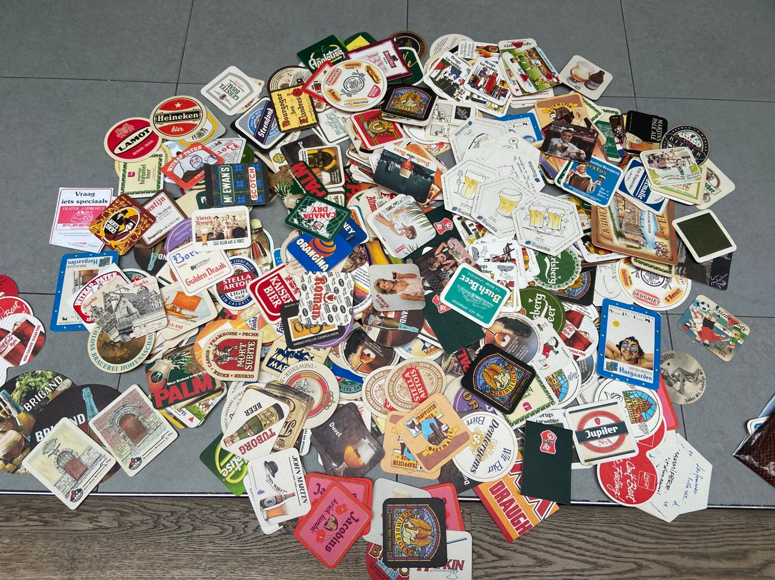 Hele grote verzameling bierviltjes uit de jaren 80, Ophalen of Verzenden, Viltje(s)