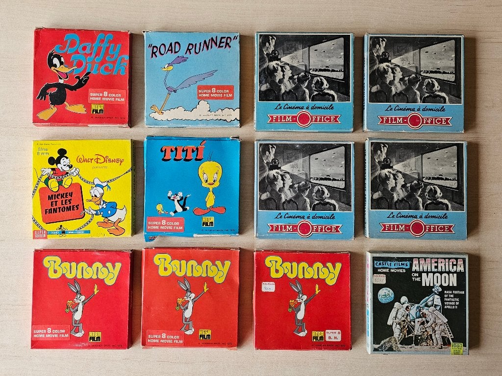Vintage Super 8 HomeMovie Film 8MM Looney Tunes Disney etc, Audio, Tv en Foto, Ophalen of Verzenden