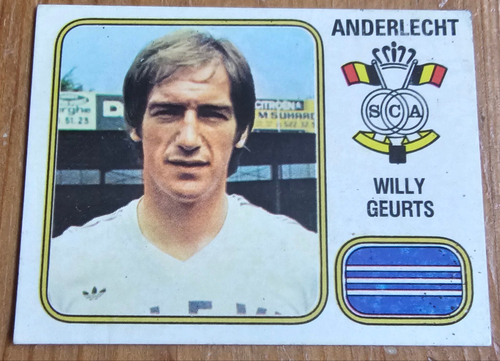 Panini Football 81 #19 Willy Geurts Anderlecht Voetbal!, Ophalen of Verzenden, Sticker