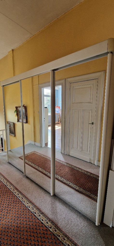Grote kledingkast met spiegels, Huis en Inrichting, Kasten | Kleerkasten, Ophalen, Gebruikt