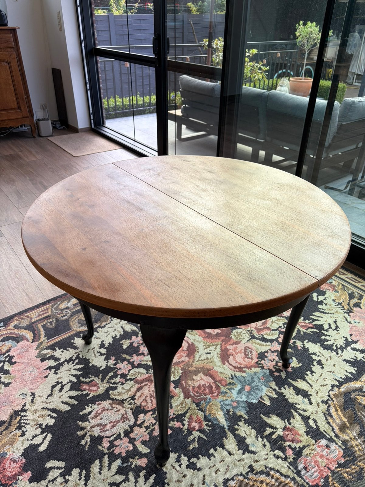 Ronde eettafel | Landelijke stijl | 110 cm, Huis en Inrichting, Tafels | Salontafels, Ophalen, Gebruikt