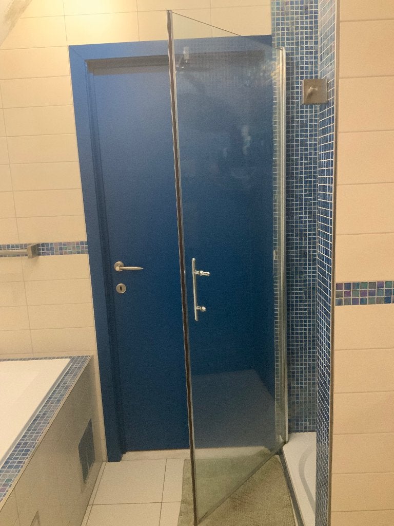 Porte de douche, Bricolage & Construction, Enlèvement, Utilisé, Chrome, Douche