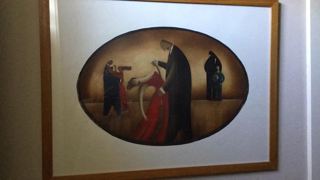 Schilderij door Mario Debaene, Ophalen, Schilderij