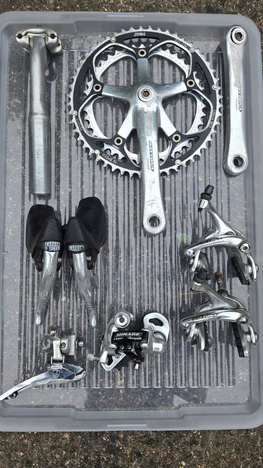 Mix Campagnolo groupset 9 speed, Ophalen
