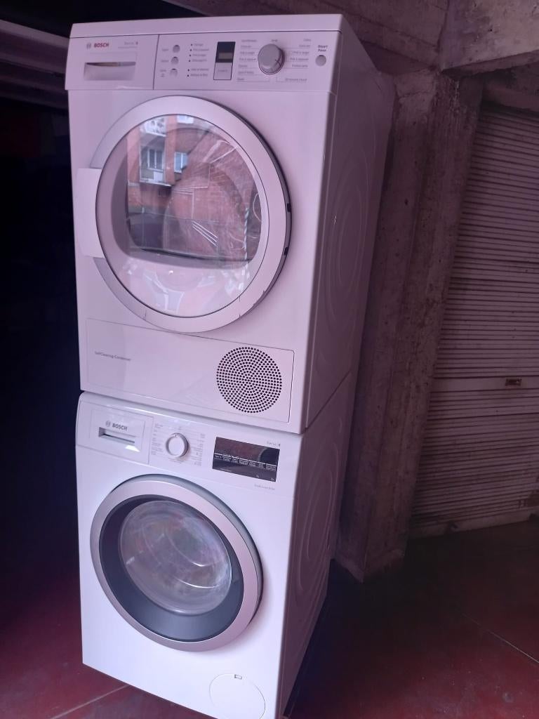 Bosch 9kg A+++ wasmachine. Bosch-droger. Serie 6, Ophalen, Zo goed als nieuw