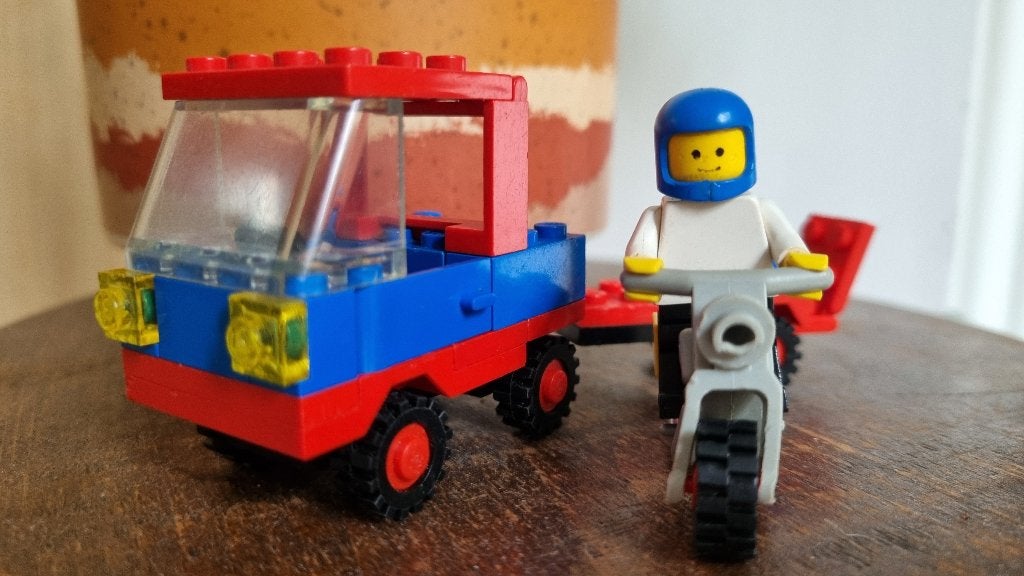 Vintage Legoland set 6654 Motorfietsvervoer, Gebruikt, Lego, Ophalen of Verzenden, Complete set