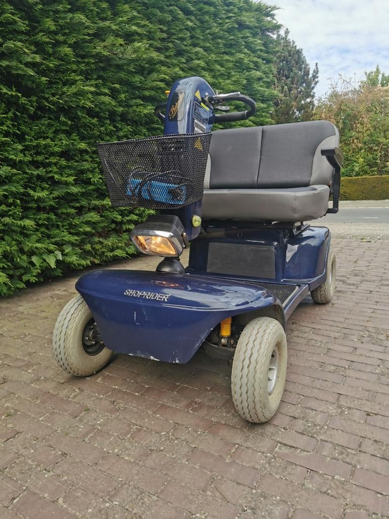 Duo Scooter Shoprider pour 2 personnes plus d'info 048882697, Enlèvement ou Envoi, Pliant, Comme neuf, Fauteuil roulant électrique