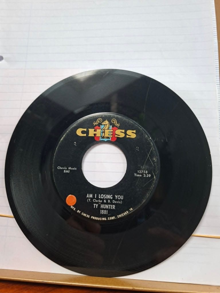 Popcorn Groove / Ty Hunter - Am I Losing You, Pressage original, Enlèvement ou Envoi, 7 inch, Utilisé