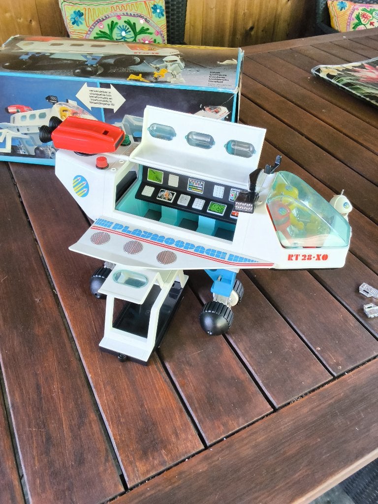 Vintage Playmobil 3535 Playmospace Space Shuttle met doos, Kinderen en Baby's, Speelgoed | Playmobil, Gebruikt, Complete set, Overige typen