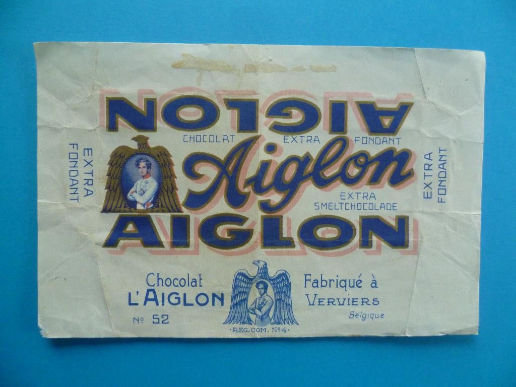 Chocolade Aiglon Verviers chocolat emballage extra omslagen, Verzamelen, Merken en Reclamevoorwerpen, Gebruikt, Verpakking, Ophalen of Verzenden