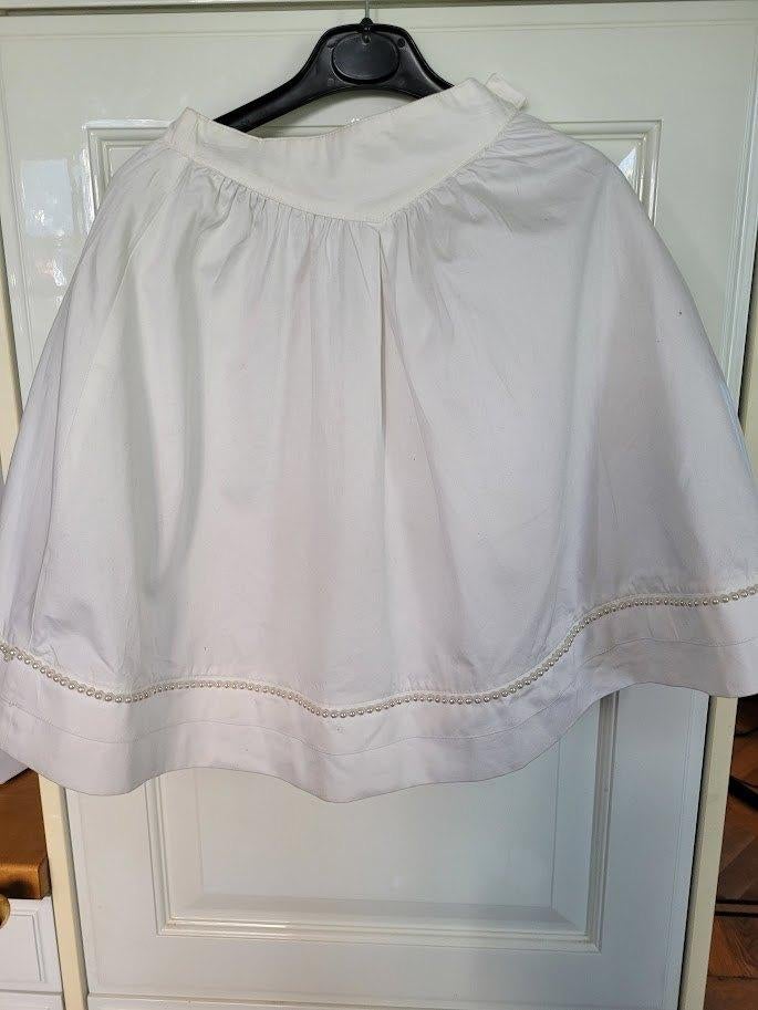 jupe blanche pour fête de printemps/communion/mariage, Robe ou Jupe, Enlèvement ou Envoi, Comme neuf, Cunga