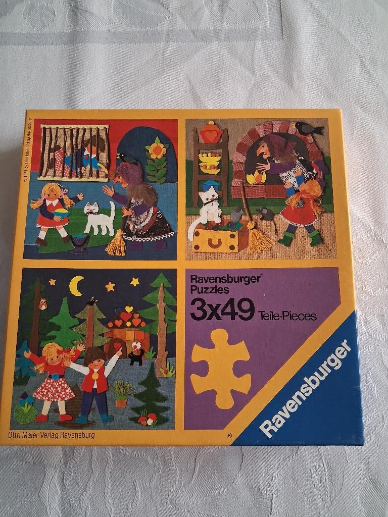 3 puzzels van Hans en Grietje., Kinderen en Baby's, Ophalen of Verzenden, Zo goed als nieuw