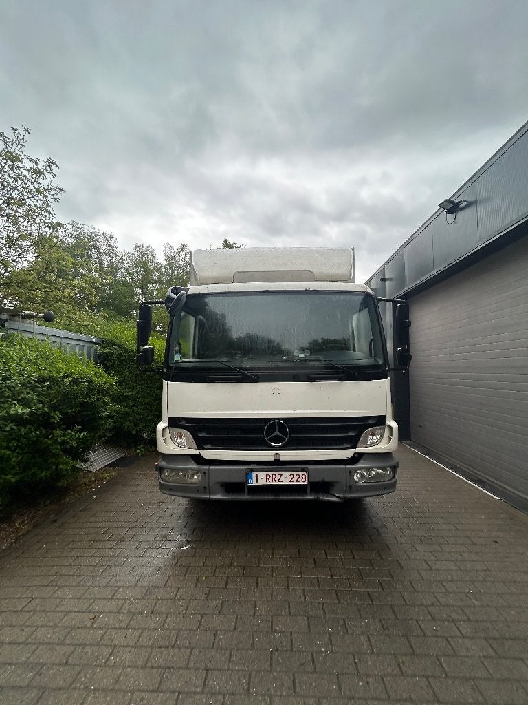 Merceds Atego, Auto's, Stof, Zwart, Wit, Mercedes-Benz