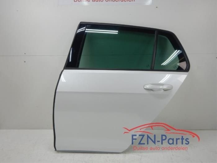 VW Golf 7 Portier Links - Achter L0K1 Orxyweiss, Ophalen of Verzenden, Gebruikt, Achter, Deur